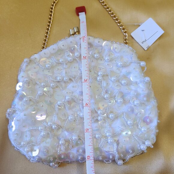 Iridescent Sequin Vintage Clutch Bag by Artel - Picture 4 of 8